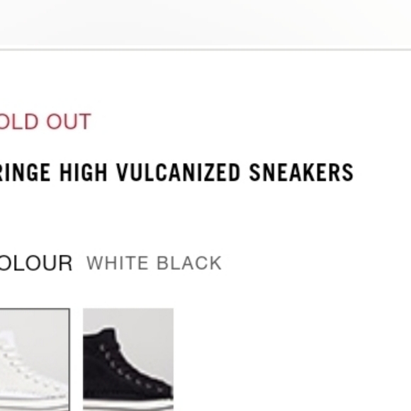 Fringe High Vulcanized Sneakers by Palm Angels deadstock Size10m - Picture 3 of 6